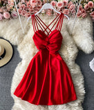 Cute A line mini dress fashion dress HZ1023
