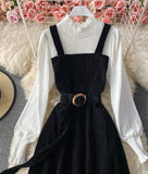 A line patchwork dress HZ1023