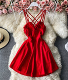 Cute A line mini dress fashion dress HZ1023