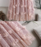 Cute A line tulle applique skirt HZ1023