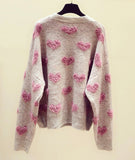 Cute round neck long sleeve sweater HZ1023