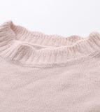 Simple round neck sweater long sleeve sweater HZ1023