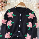 Cute Cardigan Long Sleeve Sweater HZ1023