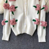 Cute Cardigan Long Sleeve Sweater HZ1023