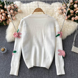 Cute Cardigan Long Sleeve Sweater HZ1023