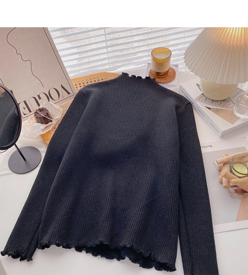 Cashmere sweater thin bottomed top HZ1023