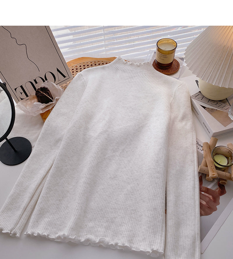 Cashmere sweater thin bottomed top HZ1023