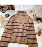 Lapel Half Zip stripe contrast panel long sleeve top HZ1023