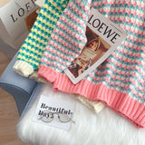 Lazy wind coarse wool sweater outer coat HZ1023