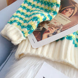 Lazy wind coarse wool sweater outer coat HZ1023