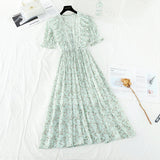 The new waist is slim, and the long skirt fairy is super fairy HZ1023