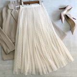 Spring and summer skirt, gilded star net gauze skirt, fairy elegant HZ1023