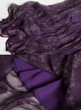 floral romantic skirt,purple silk skirt HZ1023