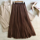 Spring and summer skirt, gilded star net gauze skirt, fairy elegant HZ1023