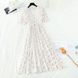 The new waist is slim, and the long skirt fairy is super fairy HZ1023