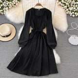 Cute A Line Long Sleeve Dress Fashion Dress HZ1023