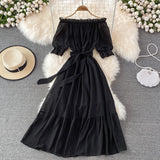 Simple Chiffon Short A Line Dress Fashion Dress HZ1023