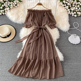 Simple Chiffon Short A Line Dress Fashion Dress HZ1023