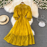 Cute Lace A Line Dress Lace Fashion Dress HZ1023