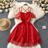 Cute A Line Tulle Short Dress Fashion Dress HZ1023