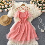 Cute A Line Tulle Short Dress Fashion Dress HZ1023