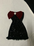 Black Shiny Burgundy Velvet Bow New Fashion Exquisite Sparkling Diamond short Sequin Homecoming Dress Birthday Party Dress Cocktail Party Dress Evening Dress Prom Dress Evening Dress HZ1023