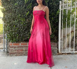 Red Fashion Elegant Exquisite Embroidery Beading Spaghetti Strap Long Tulle prom dress Evening Gown Party Dress HZ1023